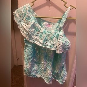 Justice one shoulder top